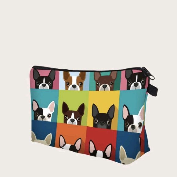 Other - Dog Multicolor Pattern Makeup Cosmetics Bag Stationary School Supplies Pouch